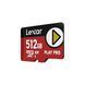 Карта пам&rsquo;яті MICRO SDXC 512GB UHS-I PLAY LEXAR (LMSXPS0512G-BNNNG) [502533], фото 3