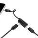 Перехідник SkyDolphin AU01 Lightning - 2хLightning (M/F), Black (ADPT-00026) [603853], фото 3