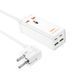 Мережевий подовжувач HOCO AC10A Barry PD65W GaN (2C2A with 1 socket) desktop charger White (6942007601689) [802777], фото 2