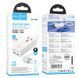 Мережевий подовжувач HOCO AC10A Barry PD65W GaN (2C2A with 1 socket) desktop charger White (6942007601689) [802777], фото 6