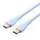 Кабель Vention USB 2.0 C Male to C Male 5A Cable 1.5M Light Blue Silicone Type (TAWSG) [802430], фото 3