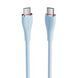 Кабель Vention USB 2.0 C Male to C Male 5A Cable 1.5M Light Blue Silicone Type (TAWSG) [802430], фото 4