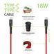Кабель Intaleo CBRNYTT1 USB Type-C - USB Type-C (M/M), 1.2 м, красный (1283126504112) [603733], фото 2