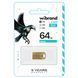 Флеш-накопичувач Wibrand USB 2.0 Hawk 64Gb Gold (WI2.0/HA64M1G) [802975], фото 2