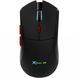 Мишка XTRIKE ME, ігрова бездротова Bluetooth+2.4G+Type-C, 10000dpi., 6кн., RGB, чорна (GW-613) [403805], фото 1