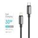 Кабель ColorWay USB Type-C - Lightning (M/M), zinc alloy braided, 3А, 2 м, Black (CW-CBPDCL099-BK) [619969], фото 5