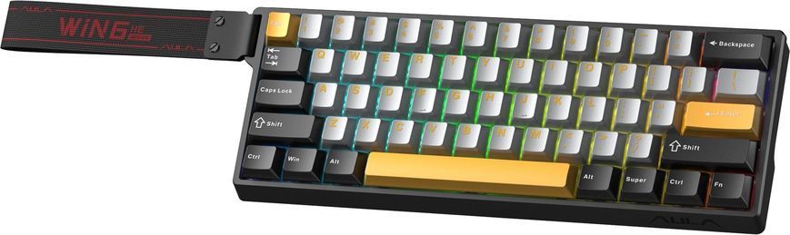 Клавіатура Aula WIN68 HE Max Magnetic Switch Black/Grey/Yellow (6978080504036) [606096]