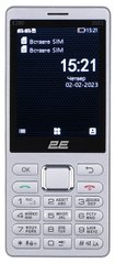 2E Мобільний телефон E280 2022 Dual SIM Silver (688130245227)