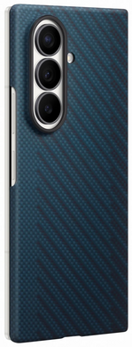 Чохол Samsung Fold 8 Ultra Carbon Magnet Case Dark Blue (EF-KF976SNEGUA) [204753]