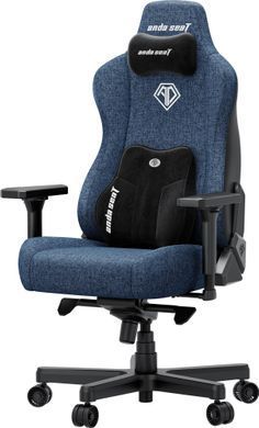 Крісло для геймерів Anda Seat Kaiser 3E XL Dark Blue Fabric (AD23YC-XL-09-S-CF-S01) [614537]