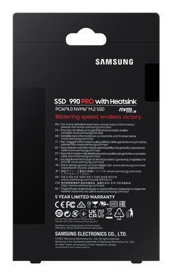Твердотільний запам&rsquo;ятовувальний пристрій накопичувач (SSD) G4 M.2 NVME 1TB W/HS 990 PRO SAMSUNG (MZ-V9P1T0CW) [501472]