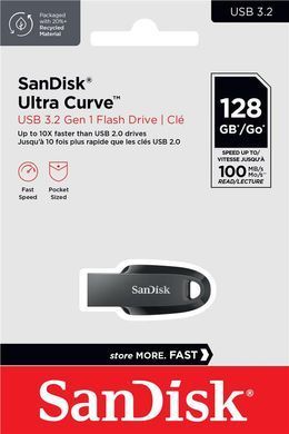 Накопичувач SanDisk 32GB USB 3.2 Type-A Ultra Curve Чорний (SDCZ550-032G-G46) [109016]