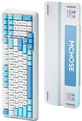Клавіатура бездротова MCHOSE K99 Sky Blue (K99-1A) [619184]