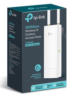 Точка доступу TP-LINK EAP110 OUTDOOR N300, 1хFE LAN, Passive PoE (EAP110-OUTDOOR) [104298]