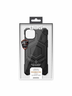 Чохол-накладка Urban Armor Gear Monarch Pro Magsafe для Apple iPhone 14 Plus/15 Plus Kevlar Black (114029113940) [601679]
