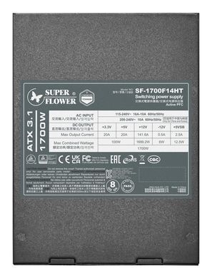 Блок живлення ATX3.1 1700W LEADEX TITANIUM SUPER FLOWER (SF-1700F14HT) [504134]