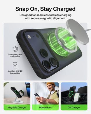 Чохол Belkin для iPhone 17 Pro Max, Magnetic Protective Grip, Black (MSA036HQBK) [112132]