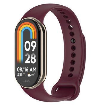 Силіконовий ремінець BeCover для Xiaomi Mi Smart Band 8 Burgundy Red (709378) [615388]