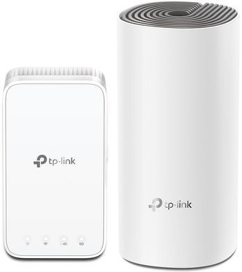 Система WiFi-Mesh TP-LINK Deco E3 (Deco E4R + Deco M3W), AC1200, 2xFE LAN/WAN (DECO-E3-2-PACK) [14468]