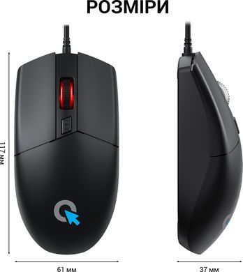 Миша OfficePro Black (M115) [616006]