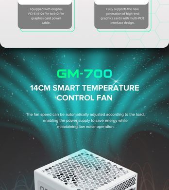Блок живлення GAMEMAX (GM-700 Modular white) [304223]