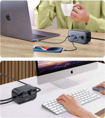 Зарядний пристрій 4xUSB 100W (3хUSB-C + USB-A + 2хSchuko) CD270 Nexode Pro Ugreen (60167) [402114]