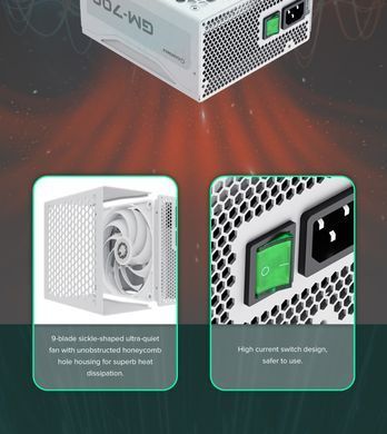 Блок живлення GAMEMAX (GM-700 Modular white) [304223]