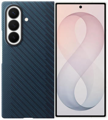 Чохол Samsung Fold 8 Ultra Carbon Magnet Case Dark Blue (EF-KF976SNEGUA) [204753]