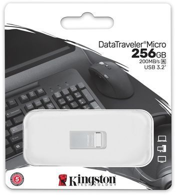 Флеш-накопичувач USB3.2 256GB Kingston DataTraveler Micro (DTMC3G2/256GB) [607277]