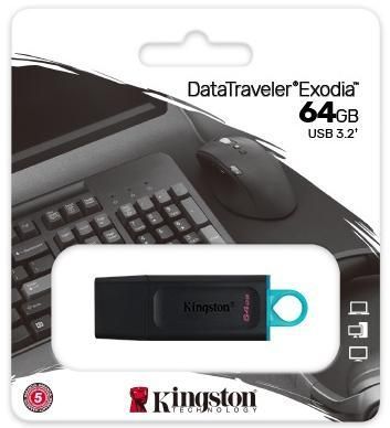 Флеш пам'ять KINGSTON (DTX/64GB) [302735]