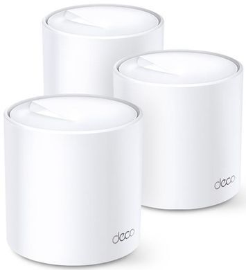 Система WiFi-Mesh TP-LINK Deco X60 AX3000, 1xGE LAN, 1xGE WAN, 1мод (DECO-X60-1-PACK) [104521]