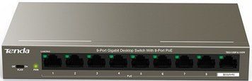 Комутатор TENDA 8xGE PoE, 1xGE Uplink (TEG1109P-8-102W) [14985]
