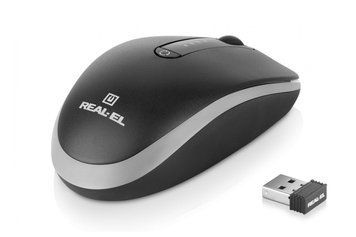 Миша бездротова REAL-EL RM-455W Black (EL123200047) [606720]