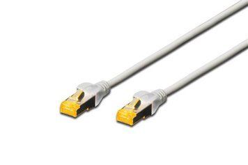 Патч-корд DIGITUS CAT 6a S-FTP, 10м, AWG 26/7, Cu, LSZH, сірий (DK-1644-A-100) [109698]