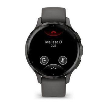 Смарт-годинник Garmin Venu 3s Silver Stainless Steel Bezel with Pebble Gray Case and Silicone Band (010-02785-50) [613053]