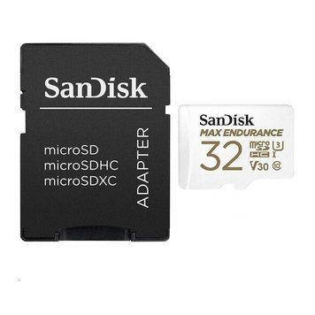 Карта пам'яті microSDHC (UHS-1 U3) SanDisk Max Endurance 32Gb class 10 V30 (100Mb/s) (adapterSD) (SDSQQVR-032G-GN6IA) [805562]