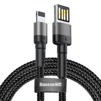 Кабель Baseus Cafule Cable（Special Edition）USB For iP 1m Grey+Black (CALKLF-GG1) [802359]