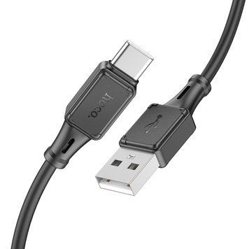 Кабель HOCO X101 Assistant silicone charging data cable Type-C Black (6942007604079) [805358]