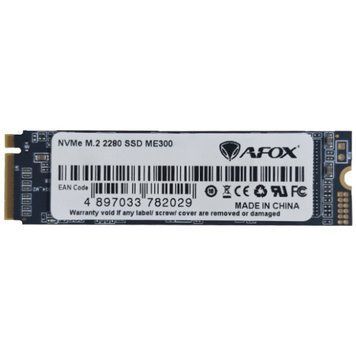 SSD 512Gb AFox ME300 M.2 2280 PCIe NVMe Gen 3x4 3D TLC NAND, Retail (ME300-512GN) [402742]