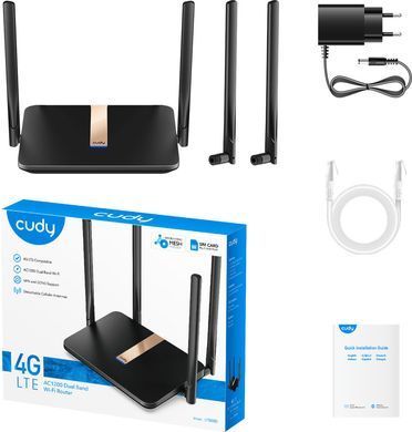 Маршрутизатор Cudy, AC1200 Wi-Fi Mesh 4G LTE Cat4 Router (LT500D) [403219]