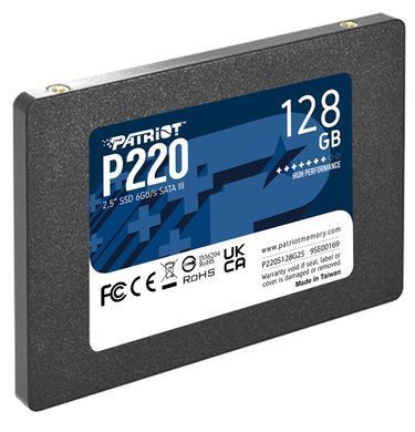 Накопичувач SSD 128GB Patriot P220 2.5" SATAIII TLC (P220S128G25) [608102]