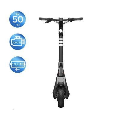 Електросамокат OKAI ES800 Panther Off-Road Black 12", 1500(3000)W, Dual Motor, 19.2Ah, 50km, 60km\h, 35%, NFC, App, 43kg (ES800-B) [800007]