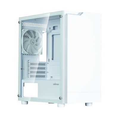 Корпус Zalman T4 Plus без БЖ, 2xUSB3.0, 1xUSB2.0, 1x120мм ARGB, VGA 3200мм, LCS ready, TG Side Panel, mATX, білий (T4PLUSWHITE) [109566]