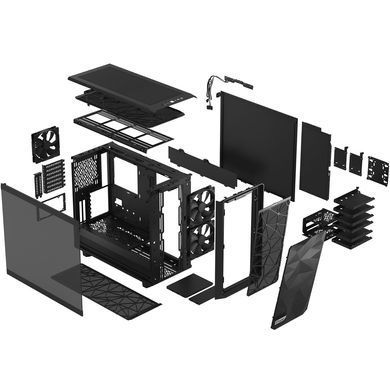 Корпус для ПК FRACTAL DESIGN Meshify 2 Black TG Light Tint (FD-C-MES2A-03) [303830]