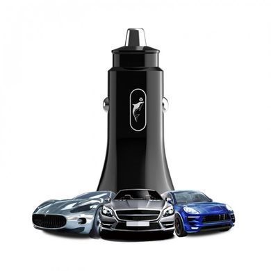 Автомобільний зарядний пристрій SkyDolphin SZ16 PD+QC3.0 (2USB, 3.1A) Black (SDAZP-000090) [603313]
