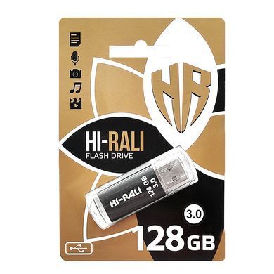 Флеш-накопичувач USB3.0 128GB Hi-Rali Rocket Series Black (HI-128GBVC3BK) [607231]