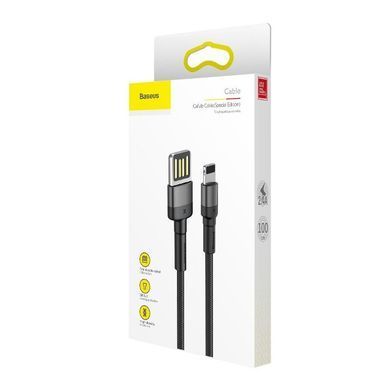 Кабель Baseus Cafule Cable（Special Edition）USB For iP 1m Grey+Black (CALKLF-GG1) [802359]