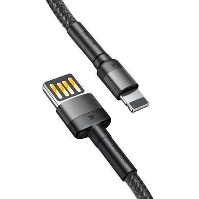 Кабель Baseus Cafule Cable（Special Edition）USB For iP 1m Grey+Black (CALKLF-GG1) [802359]