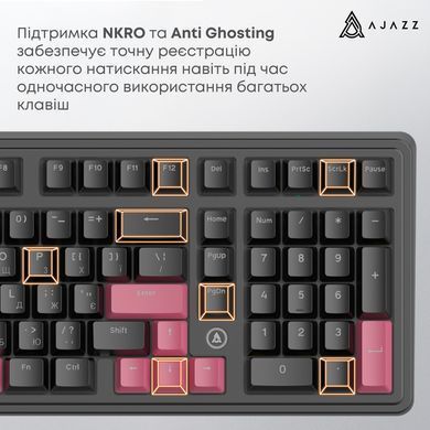 Клавіатура Ajazz AK980 Red Switch Black USB-C (AK980-R-BR) [618098]
