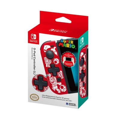 Hori Контролер D-Pad Mario (лівий) для Nintendo Switch, Red (810050910477)